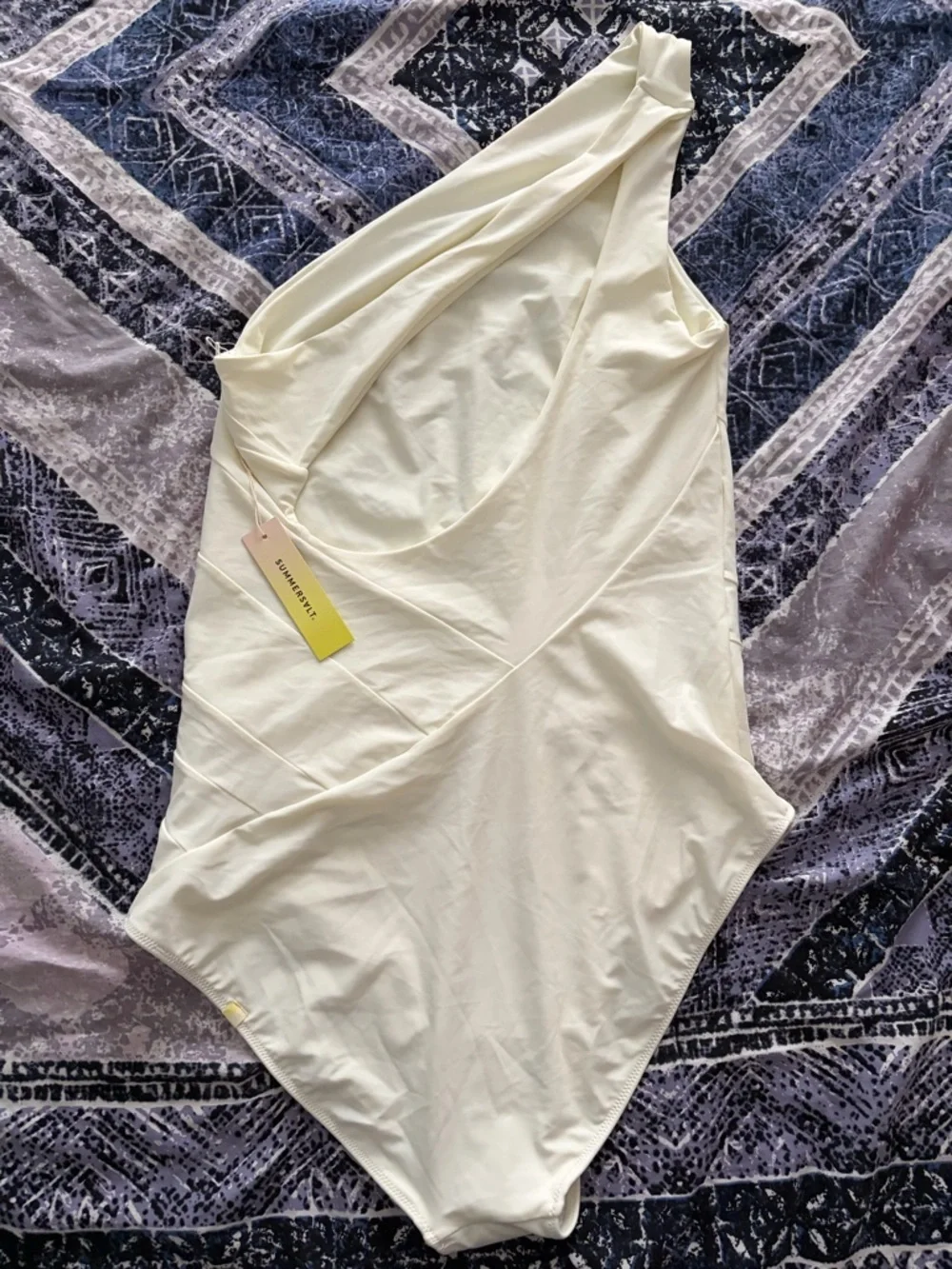 Summersalt Bachelorette Swimsuit One-Shoulder White - Picture 13 of 16
